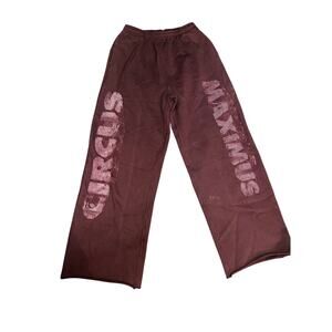 RARE HTF Red Circus Maximus Red Sweatpants SAMPLE SIZE MEDIUM